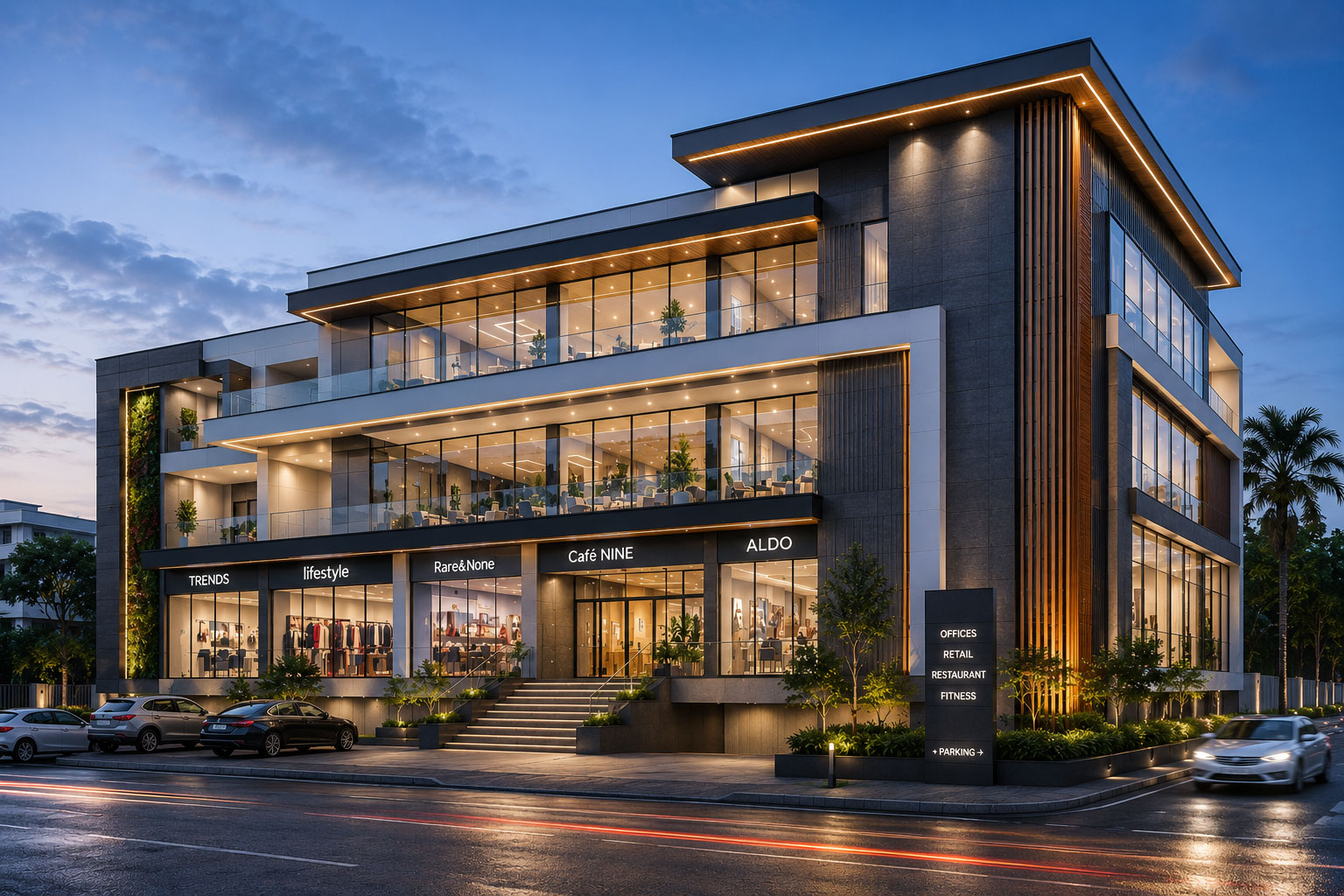 commercial building design kollam